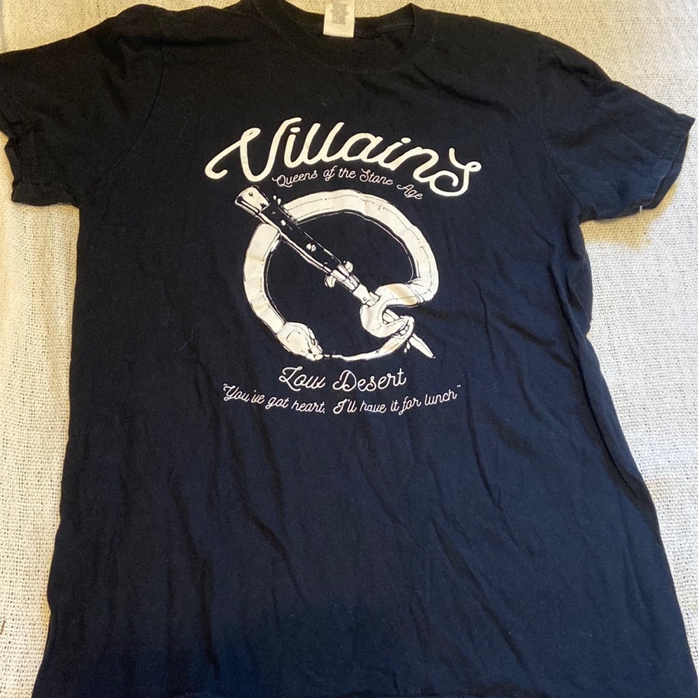 Queens Of The Stone Age 2018 Tour Tee, ‘Villains’, Unisex, Black, Men’s S